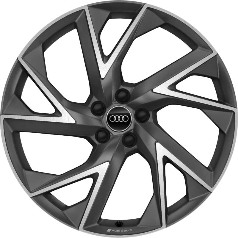 Audi Sport 5 Arm Trine [Q3 83A] Titanium Grey with Diamond Cut Alloy Wheel Product Image #1