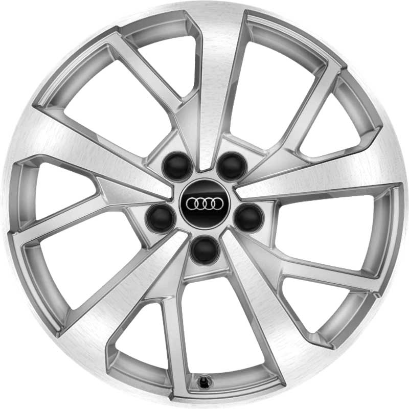 Audi 5 Y Spoke [Q3 83A] Galvano Silver with Diamond Cut Alloy Wheel Product Image #1