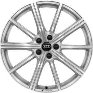 Audi Sport 10 Spoke Star [Q3 83A] Galvano Silver with Diamond Cut Alloy Wheel for Audi Q3 83A F3 - Sizes 20in