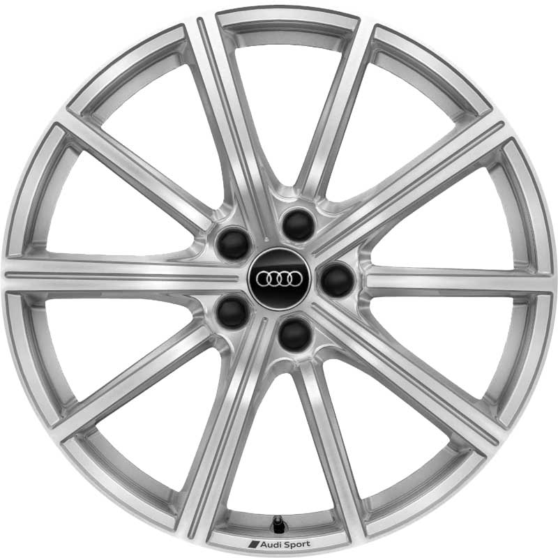 Audi Sport 10 Spoke Star [Q3 83A] Galvano Silver with Diamond Cut Alloy Wheel Product Image #1
