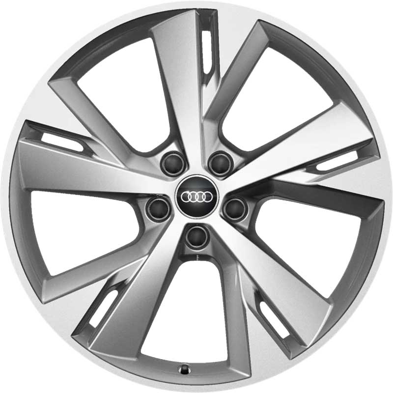 Audi 5 Y Spoke [Q4 89A] Diamond Silver Alloy Wheel Product Image #1
