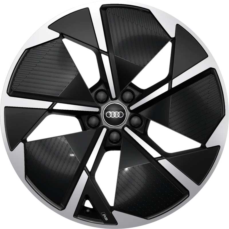 Audi 5 Arm Rotor Aero [Q4 89A] Gloss Black Alloy Wheel Product Image #1