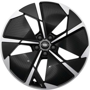 Audi RS 5 Arm Rotor Aero [Q4 89A] Gloss Black with Diamond Cut Alloy Wheel for Audi Q4 89A F4 - Sizes 21in