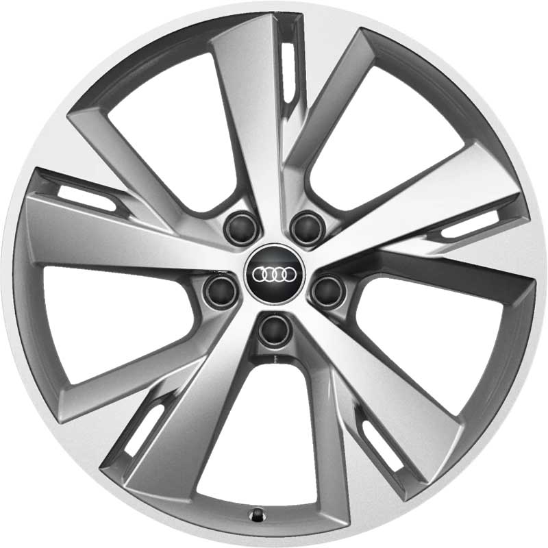 Audi 5 Y Spoke [Q4 89A] Diamond Silver Alloy Wheel Product Image #1
