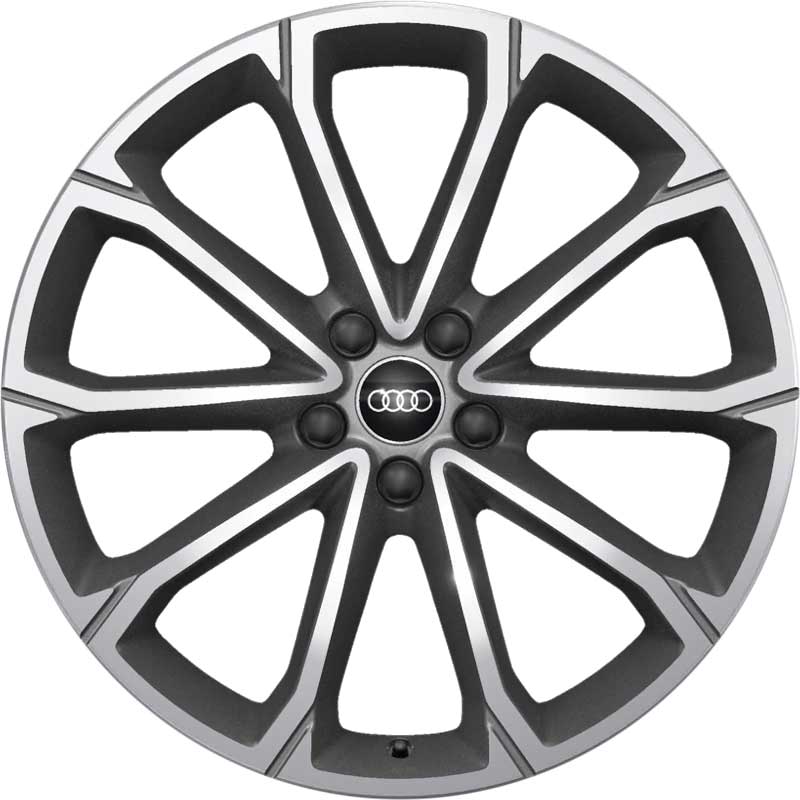 Audi RS 5 V Spoke [Q4 89A] Titanium Grey with Diamond Cut Alloy Wheel Product Image #1