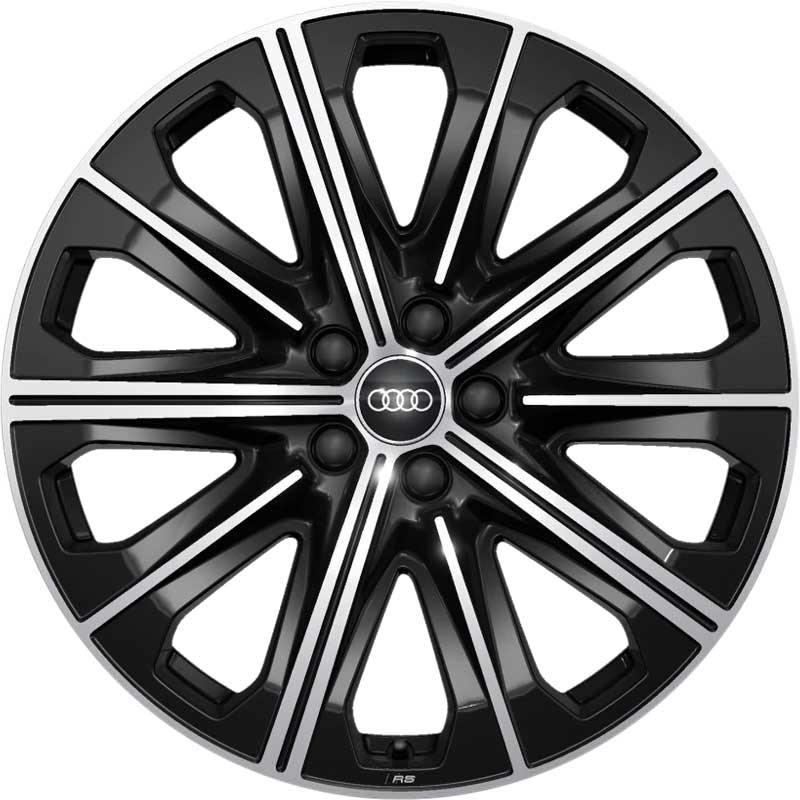 Audi RS 10 Spoke Star [Q4 89A] Gloss Black with Diamond Cut Alloy Wheel Product Image #1
