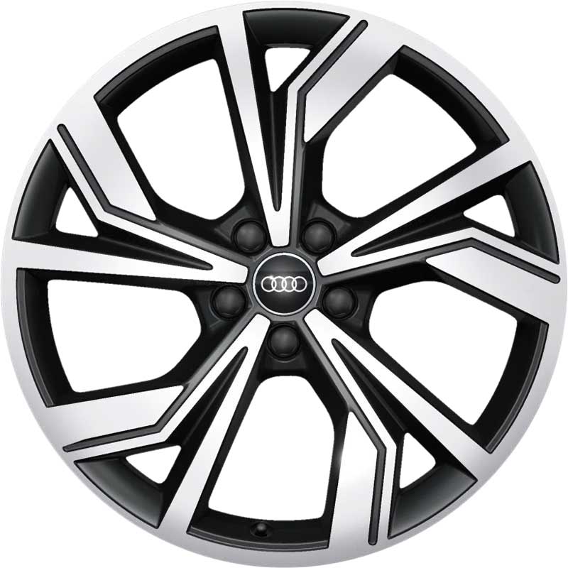 Audi 5 V Spoke [Q4 89A] Graphite Grey with Diamond Cut Alloy Wheel Product Image #1