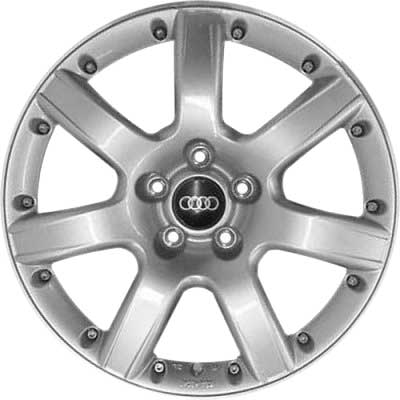 Audi 7 Spoke [A4 8E] Brilliant Silver Alloy Wheel Product Image #1