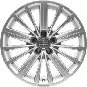 18" Audi 15 Star Spoke [A5 8F] Diamond Silver alloy wheel