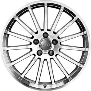 18" Audi 15 Spoke [TT 8J] Diamond Silver alloy wheel