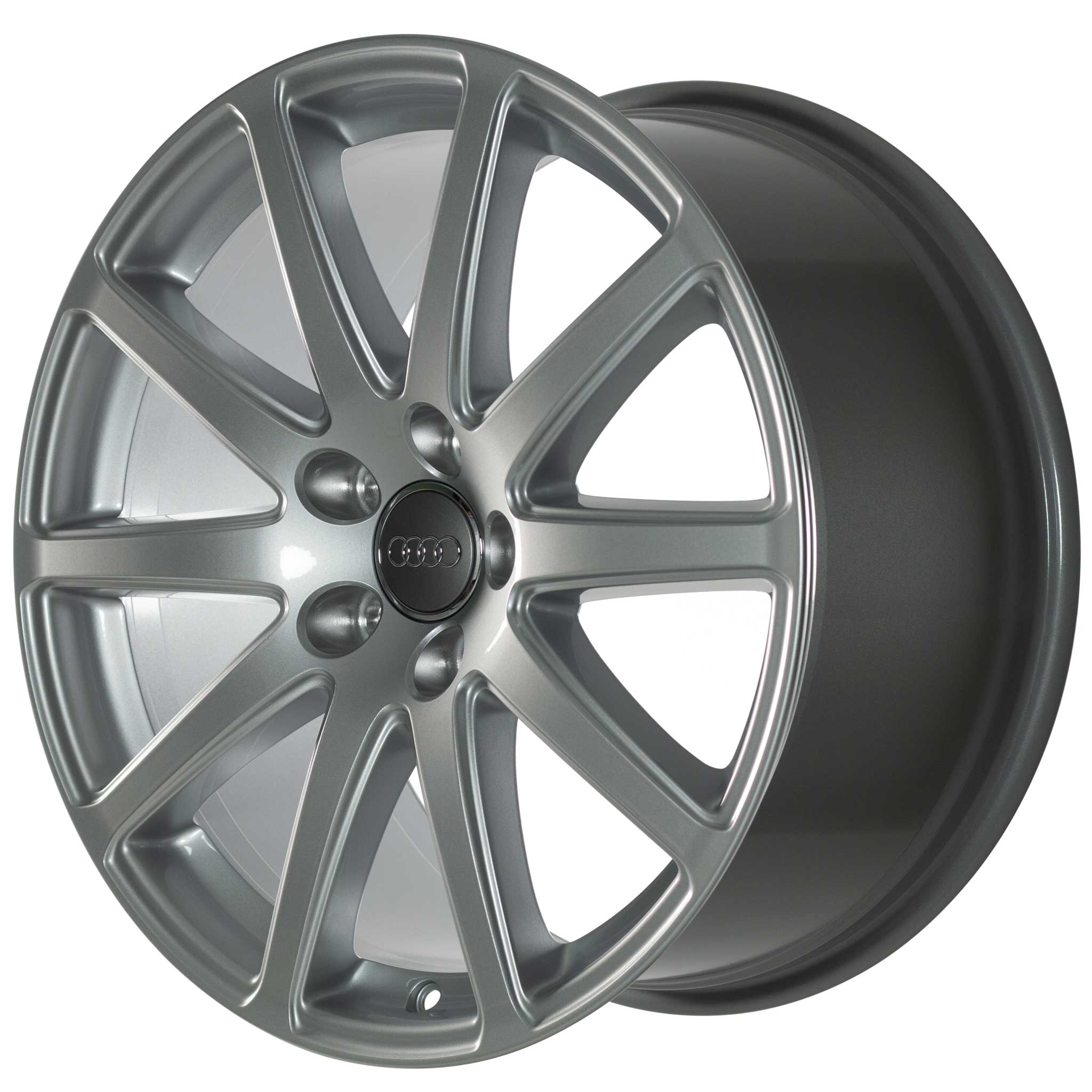 Audi 10 Spoke [TT 8J] Diamond Silver Alloy Wheel Product Image #2