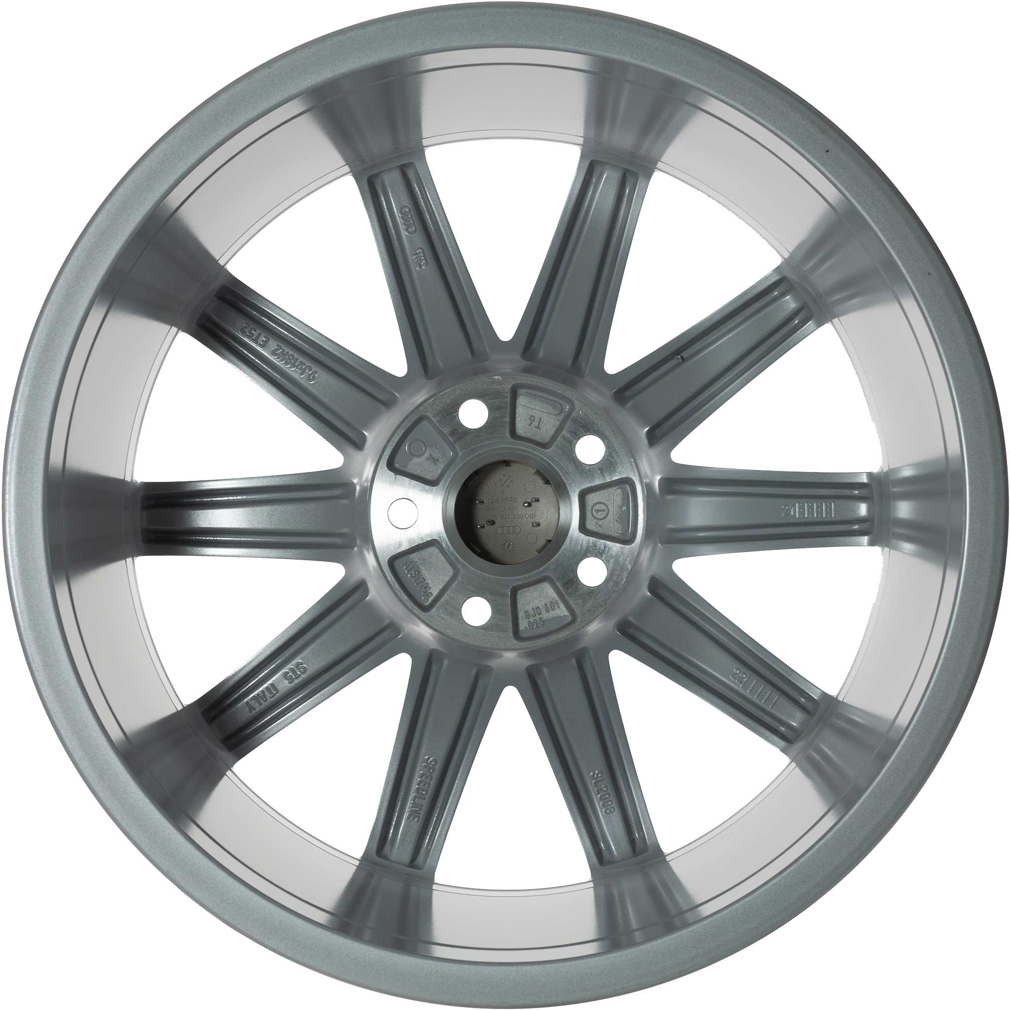 Audi 10 Spoke [TT 8J] Diamond Silver Alloy Wheel Product Image #3