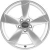 Audi 5 Rotor Spoke [TT 8J] Silver Wheel Img 1