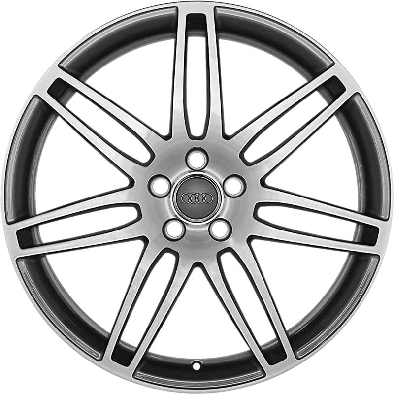 Audi 7 Double Spoke [TT 8J] Metallic Grey with Diamond Cut Alloy Wheel Product Image #1