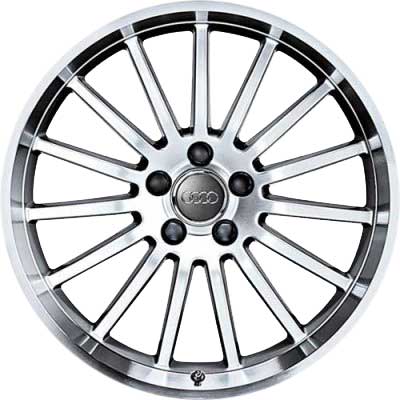 Audi 15 Spoke [A4 8K] Bright Turned Alloy Wheel Product Image #1
