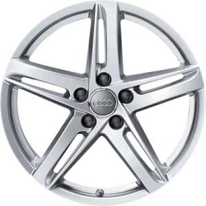 18" Audi 5 Arm Rotor [A4 8K] Diamond Silver alloy wheel