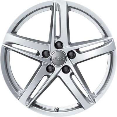 Audi 5 Arm Rotor [A4 8K] Diamond Silver Alloy Wheel Product Image #1