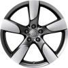 Audi 5 Arm Hollow Spoke [A4 8K] Anthracite Wheel Img 1