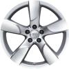 Audi 5 Arm Hollow Spoke [A4 8K] Diamond Silver Wheel Img 1