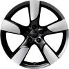 Audi 5 Arm Hollow Spoke [A4 8K] Gloss Black Wheel Img 1