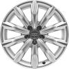 Audi 10 Spoke [A4 8K] Diamond Silver Wheel Img 1