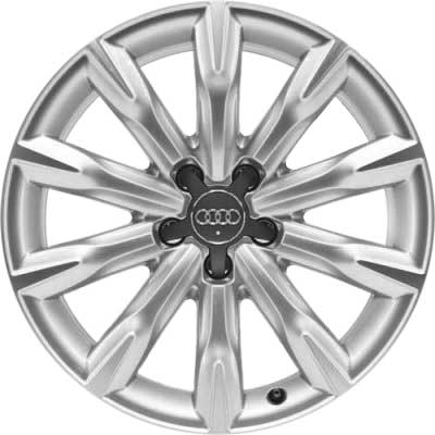 Audi 10 Spoke [A4 8K] Diamond Silver Alloy Wheel Product Image #1