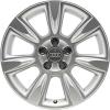 Audi 7 Spoke [A4 8K] Diamond Silver Wheel Img 1