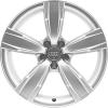 Audi 5 Spoke [A4 8K] Diamond Silver Wheel Img 1