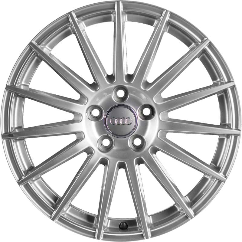 Audi 15 Spoke [A4 8K] Diamond Silver Alloy Wheel Product Image #1