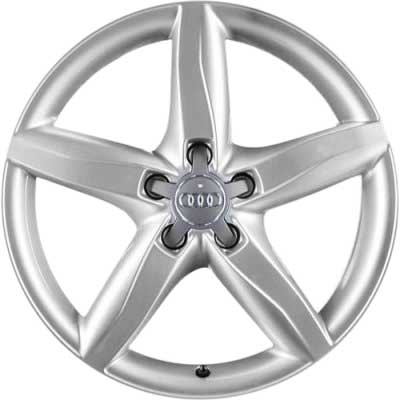 Audi 5 Spoke [A4 8K] Diamond Silver Alloy Wheel Product Image #1