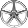 Audi 5 Spoke [A4 8K] Diamond Silver Wheel Img 1