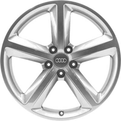 Audi 5 Spoke [A4 8K] Diamond Silver Alloy Wheel Product Image #1