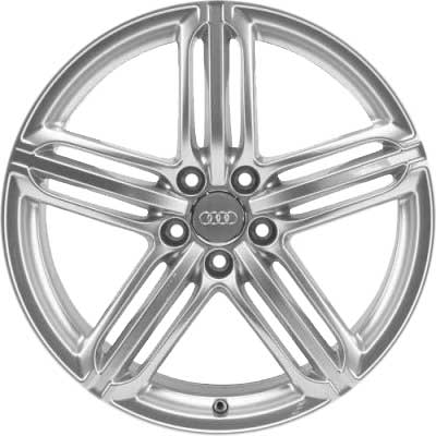 Audi 5 Spoke [A4 8K] Silver Alloy Wheel Product Image #1