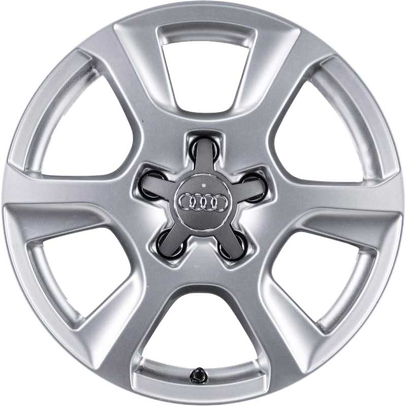 Audi 6 Arm Design [A4 8K] Diamond Silver Alloy Wheel Product Image #1