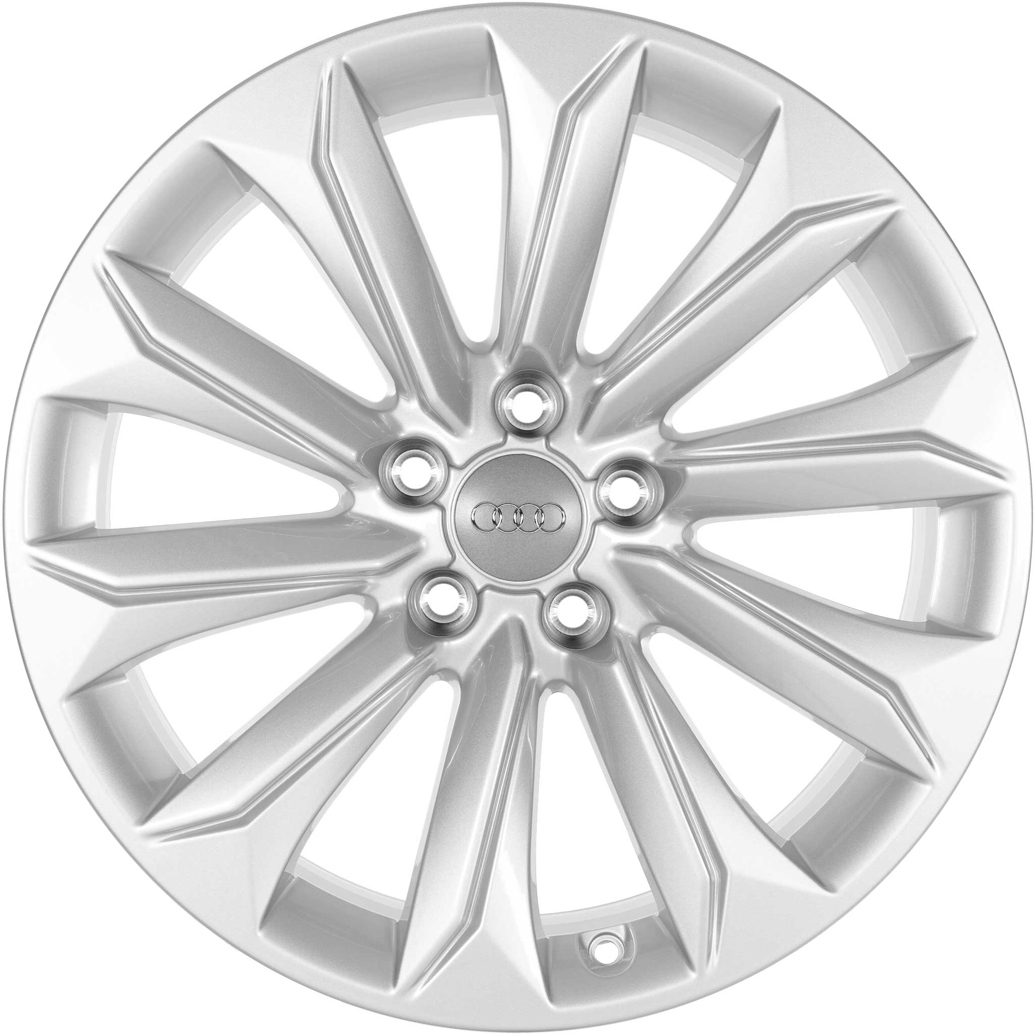 Audi 10 Spoke [A4 8K] Diamond Silver Alloy Wheel Product Image #1