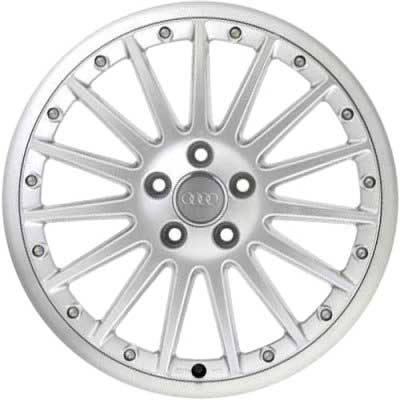 Audi Calito Silver Rim Lip Polished Alloy Wheel Product Image #1