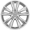 Audi 5 Spoke Kinetic [A3 8P] Diamond Silver Wheel Img 1