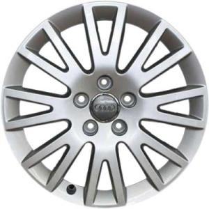 Grey Audi 8 V Spoke alloy wheel