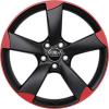 Audi 5 Arm Rotor [A3 8P] Gloss Black with Misano Red Pearl Effect Wheel Img 1