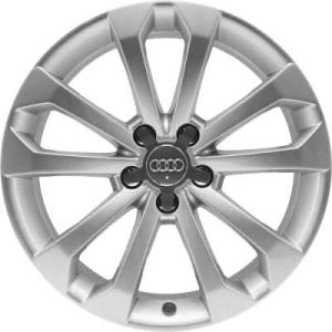 18" Audi 5 Twin Spoke [Q5 8R] Diamond Silver alloy wheel