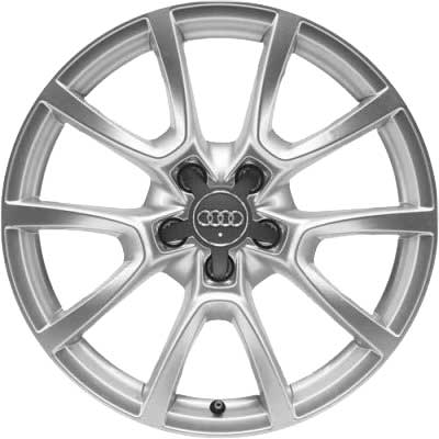 Audi 10 V Spoke [Q5 8R] Diamond Silver Alloy Wheel Product Image #1