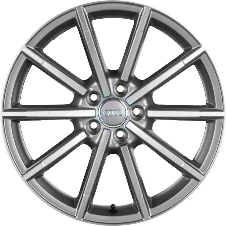 Audi 10 Spoke [Q5 8R] Titanium Grey with Diamond Cut Alloy Wheel Product Image #1