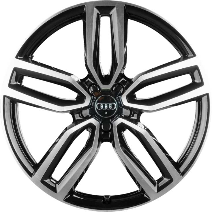Audi 5 Double Spoke [Q5 8R] Gloss Black with Diamond Cut Alloy Wheel Product Image #1