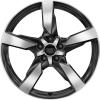 Audi 5 Arm Polygon [TT 8S] Anthracite Black with Diamond Cut Wheel Img 1