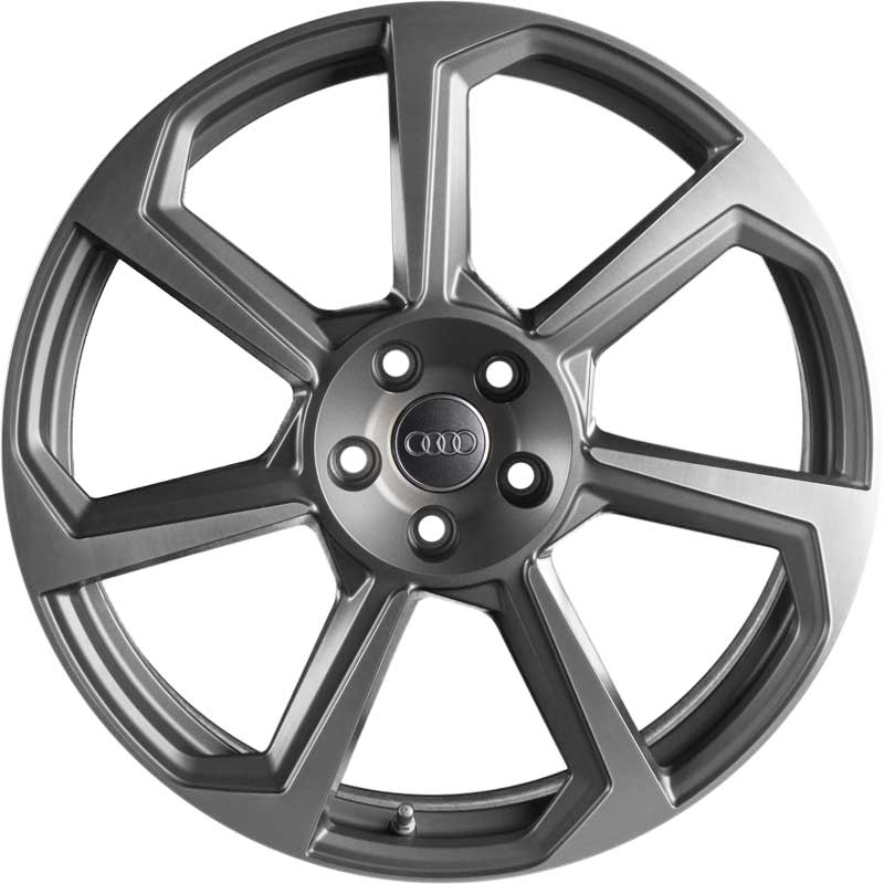 Audi 7 Spoke Rotor [TT 8S] Titanium Grey with Diamond Cut Alloy Wheel Product Image #1