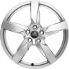 Audi 5 Arm Polygon [TT 8S] Galvano Silver Wheel Img 1