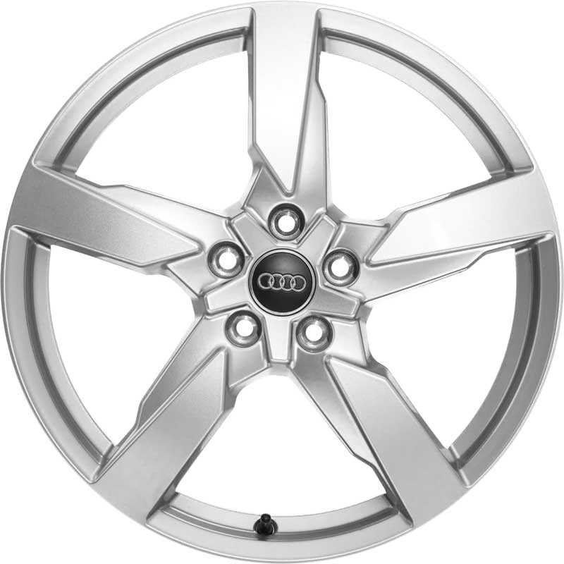 Audi 5 Arm Polygon [TT 8S] Galvano Silver Alloy Wheel Product Image #1