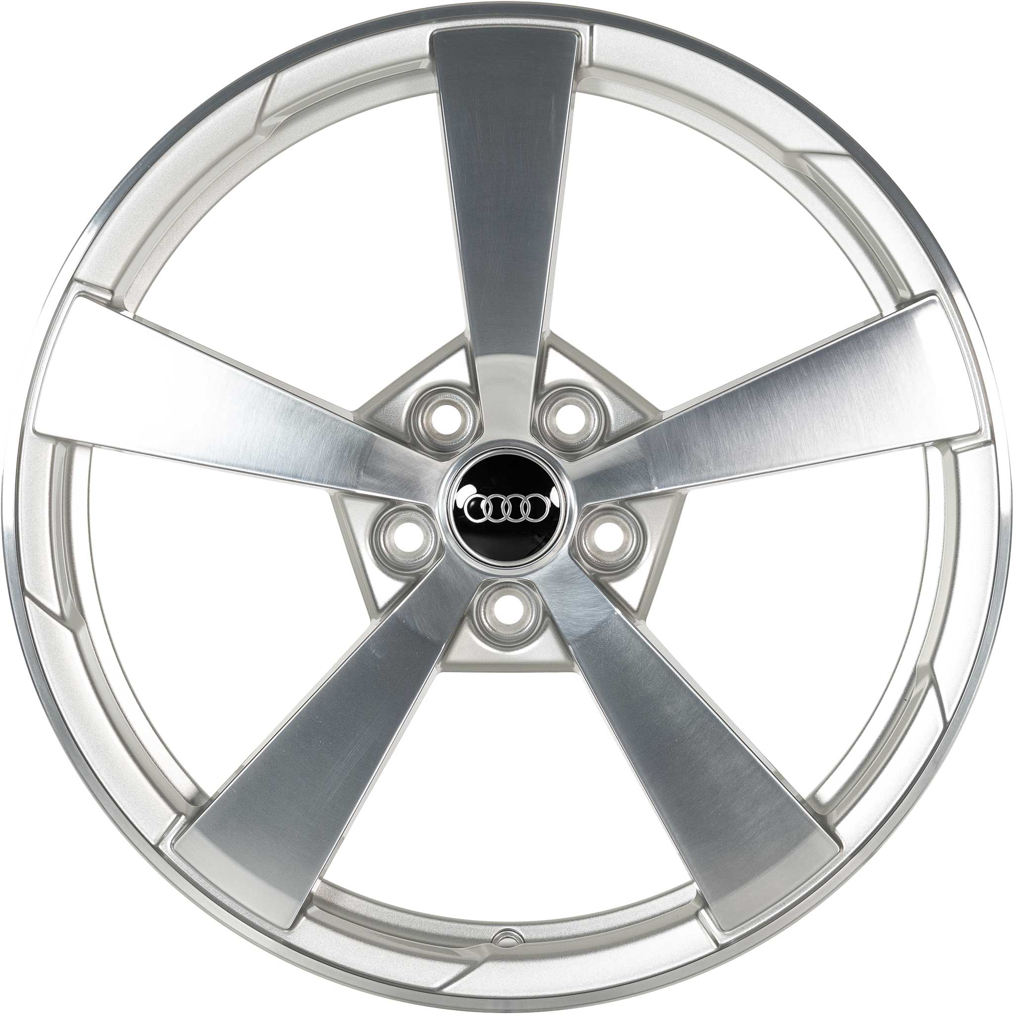 Audi 5 Spoke [TT 8S] Galvano Silver with Diamond Cut Alloy Wheel Product Image #1