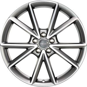 Grey Audi Sport 5 V Spoke alloy wheel
