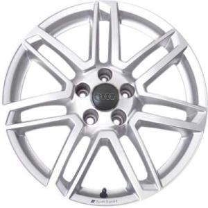 18" Audi Sport 7 Double [TT 8S] Galvano Silver alloy wheel
